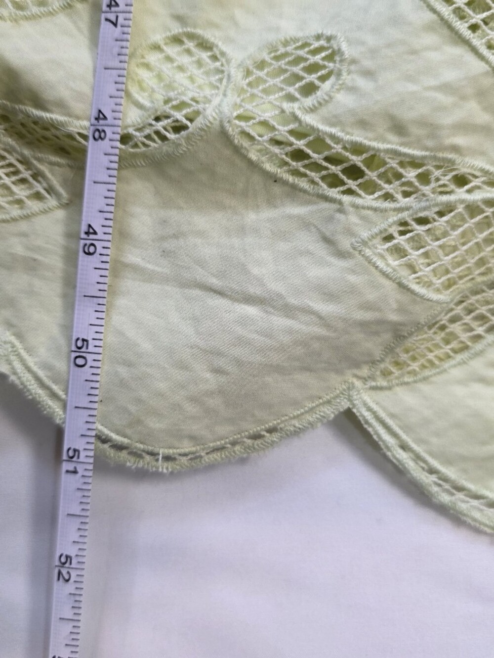 Haute Hippie Style Yellow Cutwork Lace Tiered Maxi Dress Size M - Picture 7 of 8